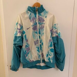 Vintage Nike Teal/Purple/White Windbreaker Jacket
